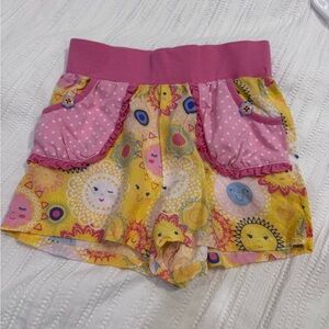Matilda Jane Sunny Pink and Yellow Kids Shorts